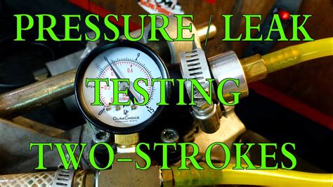 How to do a leak down test on a 2 stroke snowmobile 